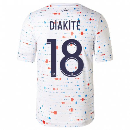 Kandiny Kinder Bafodé Diakité #18 Weiß Auswärtstrikot Trikot 2023/24 T-Shirt
