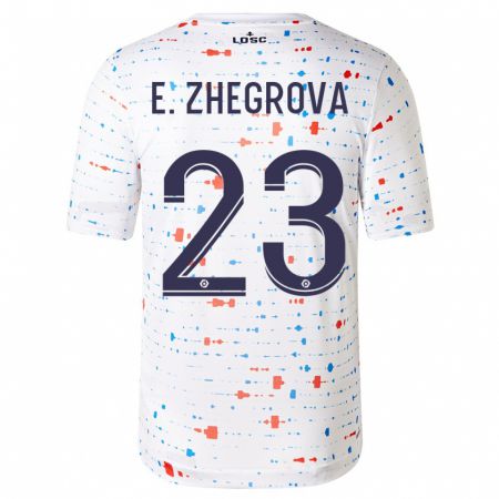 Kandiny Kinder Edon Zhegrova #23 Weiß Auswärtstrikot Trikot 2023/24 T-Shirt