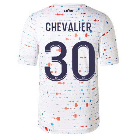 Kandiny Kinder Lucas Chevalier #30 Weiß Auswärtstrikot Trikot 2023/24 T-Shirt