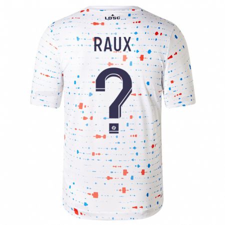 Kandiny Kinder Jules Raux #0 Weiß Auswärtstrikot Trikot 2023/24 T-Shirt