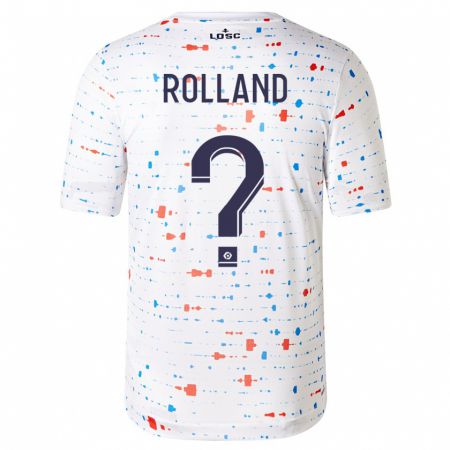 Kandiny Kinder Baptiste Rolland #0 Weiß Auswärtstrikot Trikot 2023/24 T-Shirt