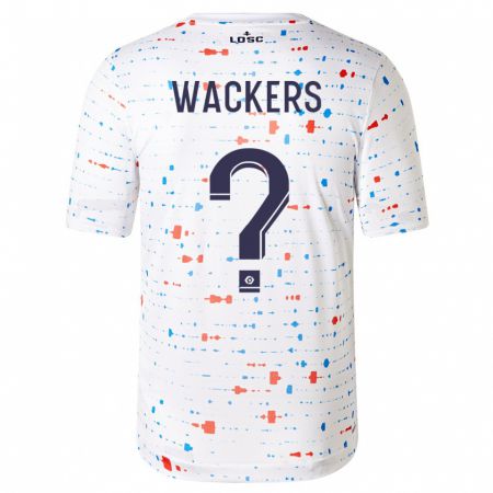 Kandiny Kinder Maxime Wackers #0 Weiß Auswärtstrikot Trikot 2023/24 T-Shirt
