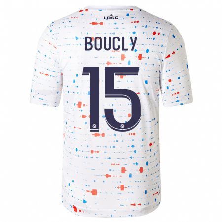 Kandiny Kinder Maite Boucly #15 Weiß Auswärtstrikot Trikot 2023/24 T-Shirt