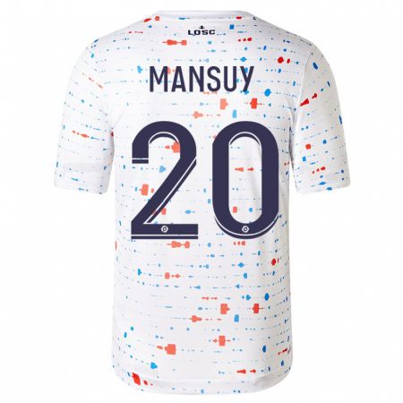 Kandiny Kinder Heloise Mansuy #20 Weiß Auswärtstrikot Trikot 2023/24 T-Shirt