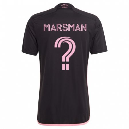 Kandiny Kinder Nick Marsman #0 Schwarz Auswärtstrikot Trikot 2023/24 T-Shirt
