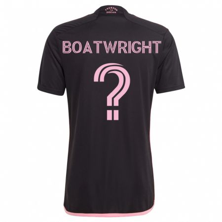 Kandiny Kinder Israel Boatwright #0 Schwarz Auswärtstrikot Trikot 2023/24 T-Shirt