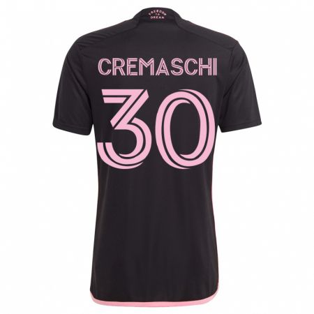 Kandiny Kinder Benja Cremaschi #30 Schwarz Auswärtstrikot Trikot 2023/24 T-Shirt