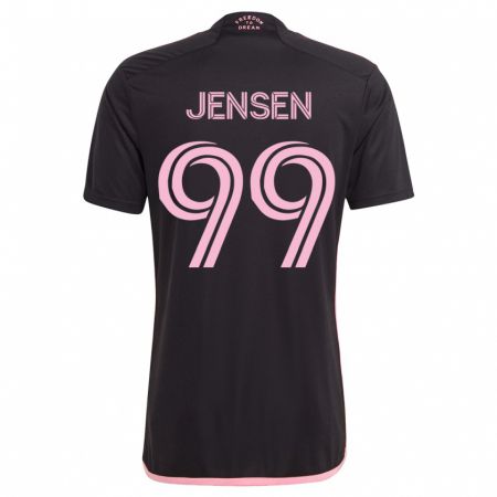 Kandiny Kinder Cole Jensen #99 Schwarz Auswärtstrikot Trikot 2023/24 T-Shirt