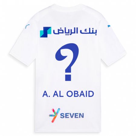 Kandiny Kinder Abdulrahman Al-Obaid #0 Weiß Auswärtstrikot Trikot 2023/24 T-Shirt