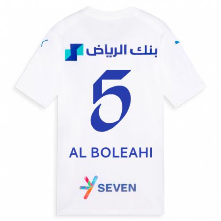 Kandiny Kinder Ali Al-Boleahi #5 Weiß Auswärtstrikot Trikot 2023/24 T-Shirt