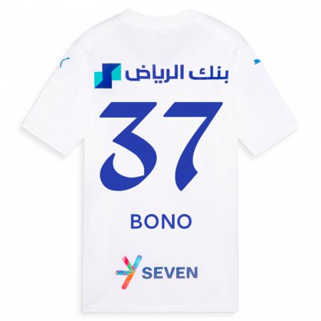 Kandiny Kinder Bono #37 Weiß Auswärtstrikot Trikot 2023/24 T-Shirt