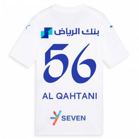 Kandiny Kinder Mohammed Al-Qahtani #56 Weiß Auswärtstrikot Trikot 2023/24 T-Shirt
