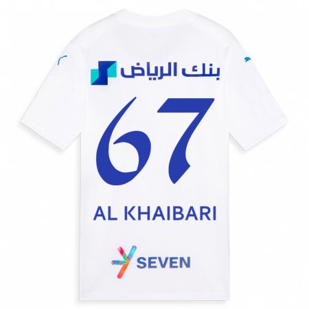 Kandiny Kinder Mohammed Al-Khaibari #67 Weiß Auswärtstrikot Trikot 2023/24 T-Shirt