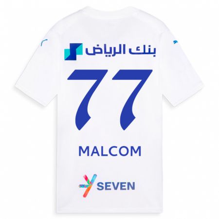 Kandiny Kinder Malcom #77 Weiß Auswärtstrikot Trikot 2023/24 T-Shirt
