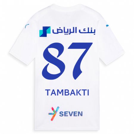 Kandiny Kinder Hassan Tambakti #87 Weiß Auswärtstrikot Trikot 2023/24 T-Shirt