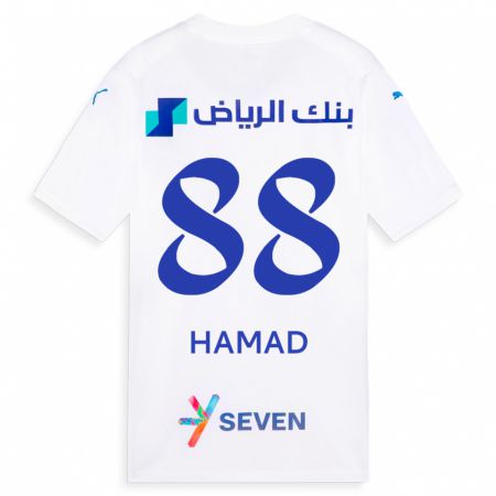 Kandiny Kinder Hamad Al-Yami #88 Weiß Auswärtstrikot Trikot 2023/24 T-Shirt