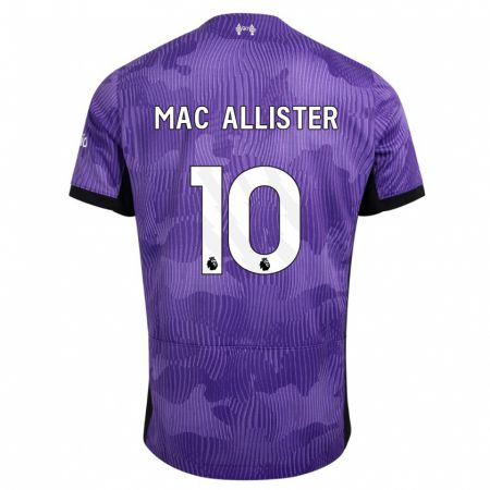 Kandiny Kinder Alexis Mac Allister #10 Lila Ausweichtrikot Trikot 2023/24 T-Shirt