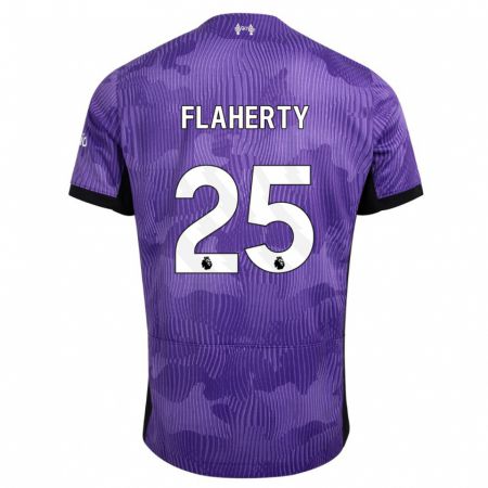 Kandiny Kinder Gilly Flaherty #25 Lila Ausweichtrikot Trikot 2023/24 T-Shirt