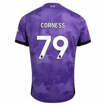 Kandiny Kinder Dominic Corness #79 Lila Ausweichtrikot Trikot 2023/24 T-Shirt