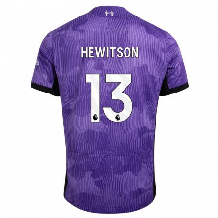 Kandiny Kinder Luke Hewitson #13 Lila Ausweichtrikot Trikot 2023/24 T-Shirt