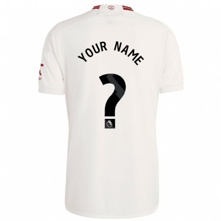 Kandiny Kinder Ihren Namen #0 Weiß Ausweichtrikot Trikot 2023/24 T-Shirt