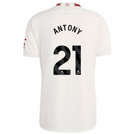 Kandiny Kinder Antony #21 Weiß Ausweichtrikot Trikot 2023/24 T-Shirt