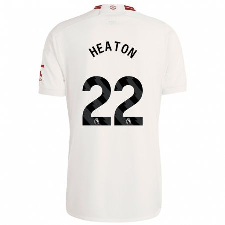Kandiny Kinder Tom Heaton #22 Weiß Ausweichtrikot Trikot 2023/24 T-Shirt