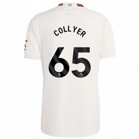 Kandiny Kinder Toby Collyer #65 Weiß Ausweichtrikot Trikot 2023/24 T-Shirt