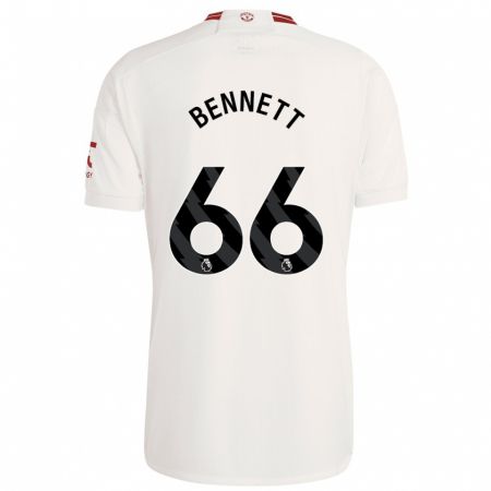Kandiny Kinder Rhys Bennett #66 Weiß Ausweichtrikot Trikot 2023/24 T-Shirt