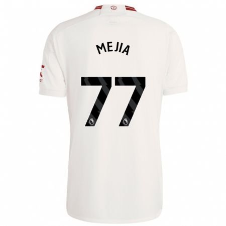 Kandiny Kinder Mateo Mejia #77 Weiß Ausweichtrikot Trikot 2023/24 T-Shirt