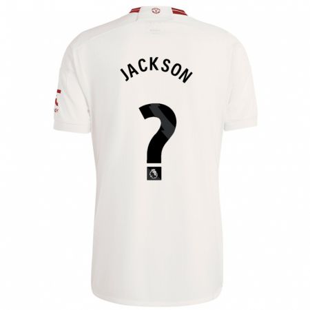 Kandiny Kinder Louis Jackson #0 Weiß Ausweichtrikot Trikot 2023/24 T-Shirt