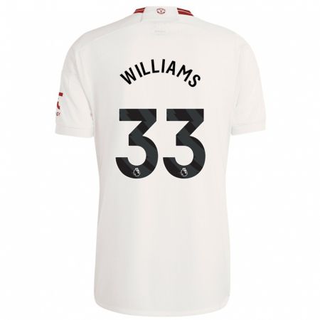 Kandiny Kinder Brandon Williams #33 Weiß Ausweichtrikot Trikot 2023/24 T-Shirt