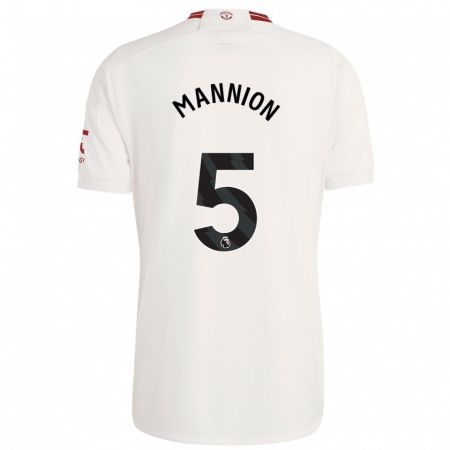 Kandiny Kinder Aoife Mannion #5 Weiß Ausweichtrikot Trikot 2023/24 T-Shirt
