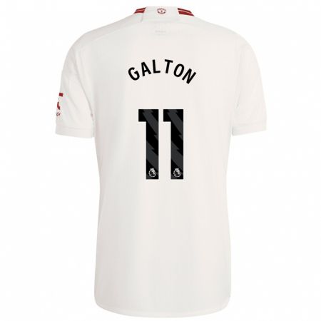 Kandiny Kinder Leah Galton #11 Weiß Ausweichtrikot Trikot 2023/24 T-Shirt