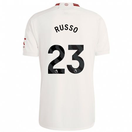 Kandiny Kinder Alessia Russo #23 Weiß Ausweichtrikot Trikot 2023/24 T-Shirt