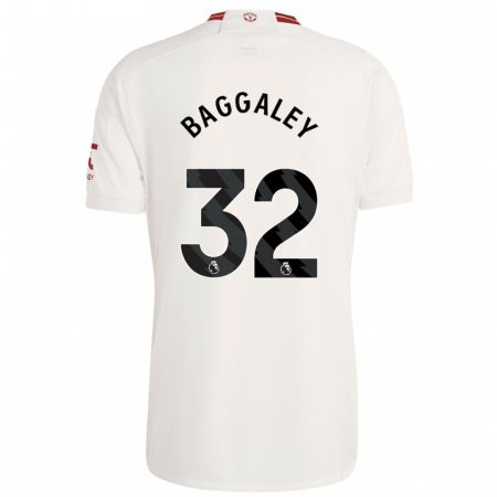 Kandiny Kinder Sophie Baggaley #32 Weiß Ausweichtrikot Trikot 2023/24 T-Shirt
