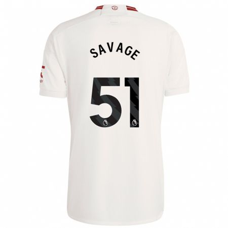 Kandiny Kinder Charlie Savage #51 Weiß Ausweichtrikot Trikot 2023/24 T-Shirt