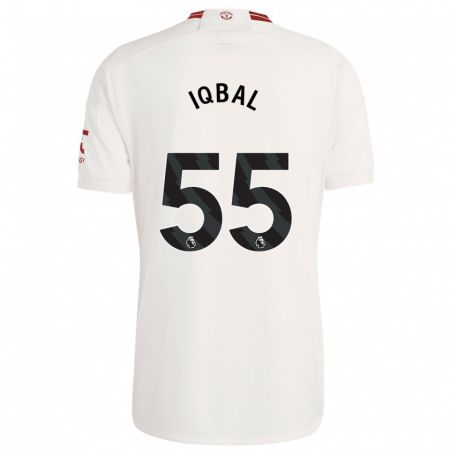 Kandiny Kinder Zidane Iqbal #55 Weiß Ausweichtrikot Trikot 2023/24 T-Shirt