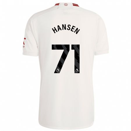 Kandiny Kinder Isak Hansen-Aaroen #71 Weiß Ausweichtrikot Trikot 2023/24 T-Shirt