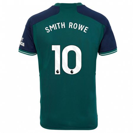 Kandiny Kinder Emile Smith Rowe #10 Grün Ausweichtrikot Trikot 2023/24 T-Shirt