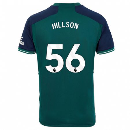 Kandiny Kinder James Hillson #56 Grün Ausweichtrikot Trikot 2023/24 T-Shirt