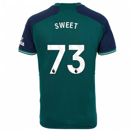 Kandiny Kinder James Sweet #73 Grün Ausweichtrikot Trikot 2023/24 T-Shirt