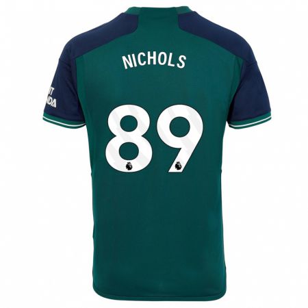 Kandiny Kinder Josh Nichols #89 Grün Ausweichtrikot Trikot 2023/24 T-Shirt
