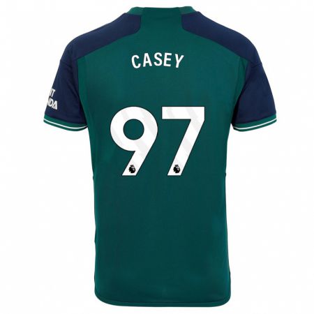 Kandiny Kinder Dan Casey #97 Grün Ausweichtrikot Trikot 2023/24 T-Shirt