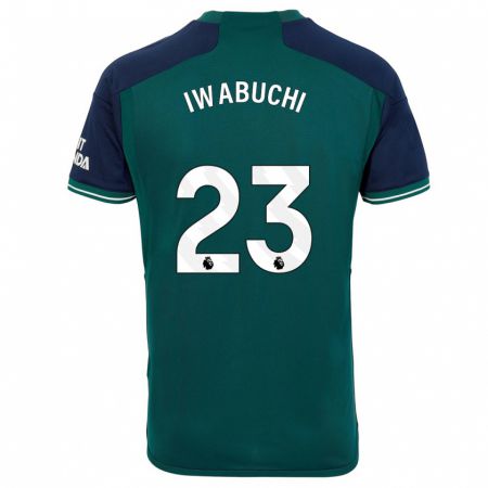 Kandiny Kinder Mana Iwabuchi #23 Grün Ausweichtrikot Trikot 2023/24 T-Shirt