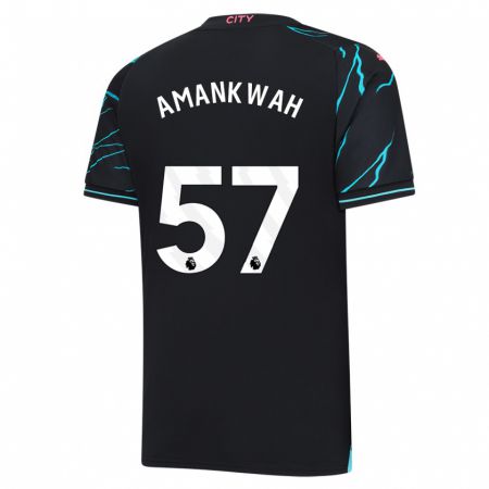 Kandiny Kinder Yeboah Amankwah #57 Dunkelblau Ausweichtrikot Trikot 2023/24 T-Shirt