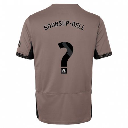 Kandiny Kinder Jude Soonsup-Bell #0 Dunkelbeige Ausweichtrikot Trikot 2023/24 T-Shirt