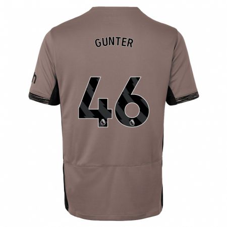 Kandiny Kinder Luca Gunter #46 Dunkelbeige Ausweichtrikot Trikot 2023/24 T-Shirt