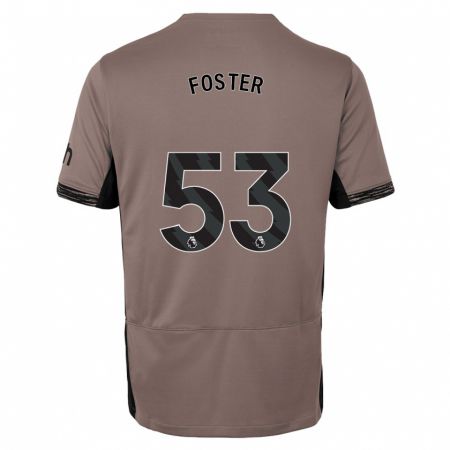 Kandiny Kinder Brooklyn Lyons-Foster #53 Dunkelbeige Ausweichtrikot Trikot 2023/24 T-Shirt