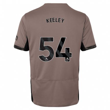 Kandiny Kinder Josh Keeley #54 Dunkelbeige Ausweichtrikot Trikot 2023/24 T-Shirt